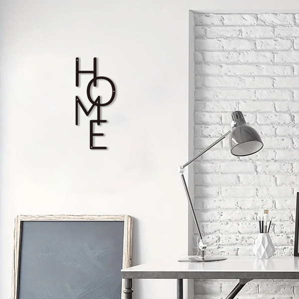 1PC Unique HOME Metal Sign: Perfect for Bedroom Decor & Housewarming Gifts.Wall Sculptures-37