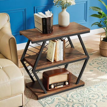 Wood End Table