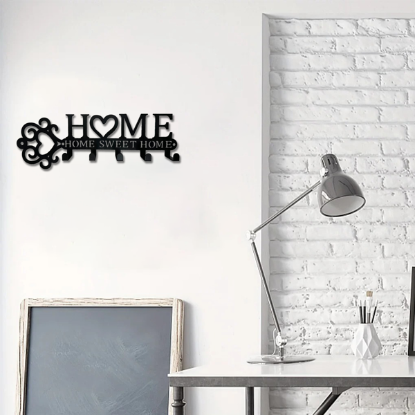 Marvelous 1 Piece Metal Wall - Mounted Key Holder with 5 Hooks. This Wall Hanger, Which is a Key Holder Wall Mount, Stylish Household Coat Rack, and Towel Rack, Combines Function and Decor to Elevate-28