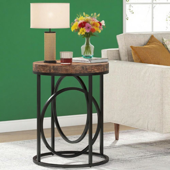 Wood End Table