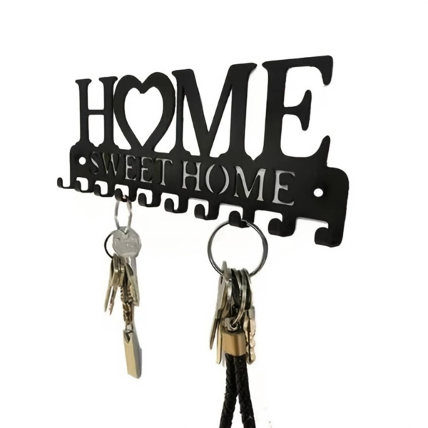 Retro metal key rack wall mounted rural entrance storage handmade iron hooks nostalgic home decoration sturdy key storage corridor wall decoration is very suitable for your entrance or hall.Key hooks.-20