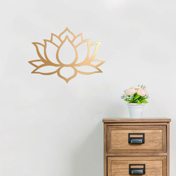 Stunning Large Lotus Metal Wall Art – Modern Living Room Decor & Fabulous Bridal Shower Gift.Wall Sculptures-cif buy-3