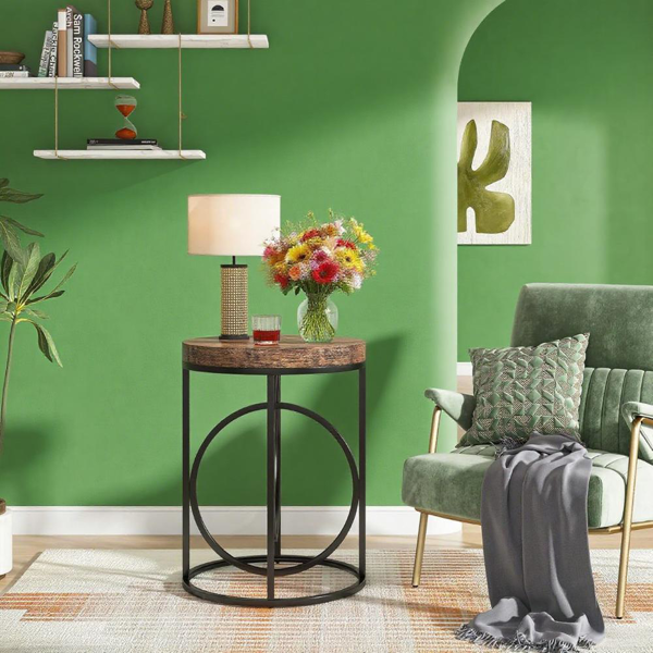 Wood End Table-5