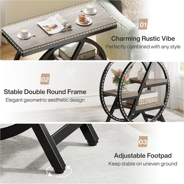 Wood End Table-6