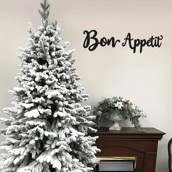 2pc Bon Appetit Wall Décor Bon Appetit Metal Wall Sign Farmhouse Kitchen Wall Art Living Room Bedroom Study Porch Decor-9