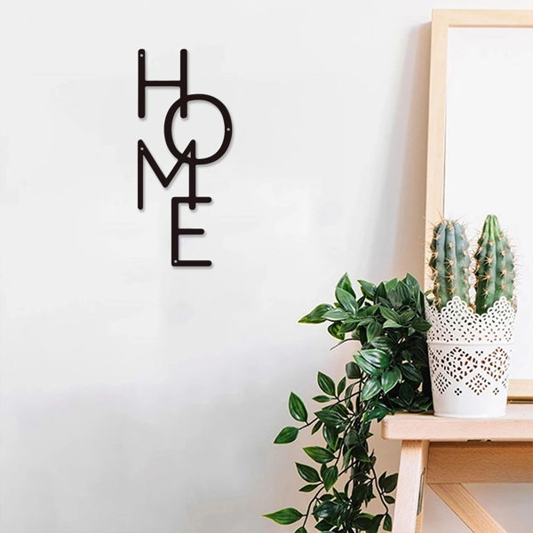 1PC Unique HOME Metal Sign: Perfect for Bedroom Decor & Housewarming Gifts.Wall Sculptures-31