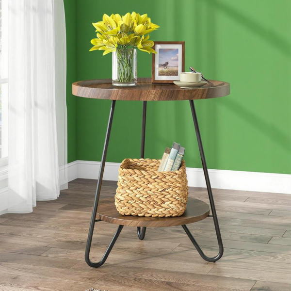 Wood End Table-4