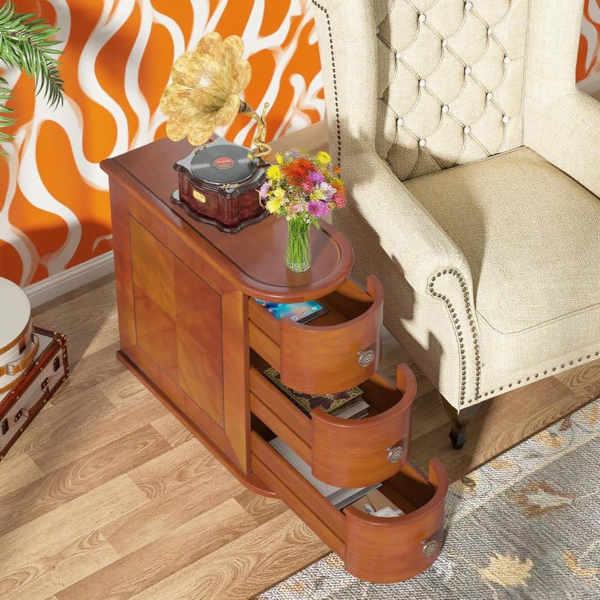 Wood End Table-5