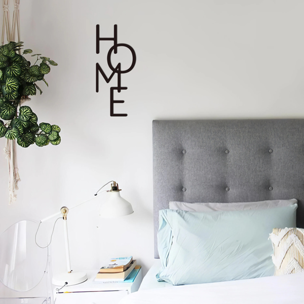 1PC Unique HOME Metal Sign: Perfect for Bedroom Decor & Housewarming Gifts.Wall Sculptures-35