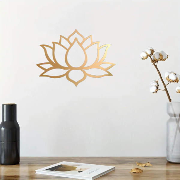 Stunning Large Lotus Metal Wall Art – Modern Living Room Decor & Fabulous Bridal Shower Gift.Wall Sculptures-cif buy-5