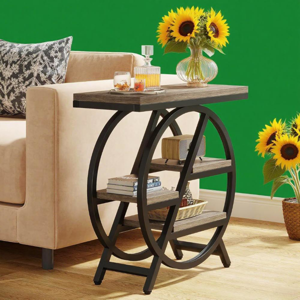 Wood End Table-4
