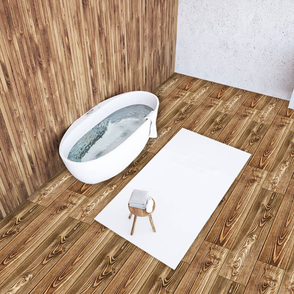 10 Pcs Wood Grain Peel And Stick Floor stickers Non-Slip Self-Adhesive Floor Stickers, Waterproof Wear-Resistant Suitable for Living Room, Bedroom, Kitchen, Bathroom Wall And Floor Renovation material-6
