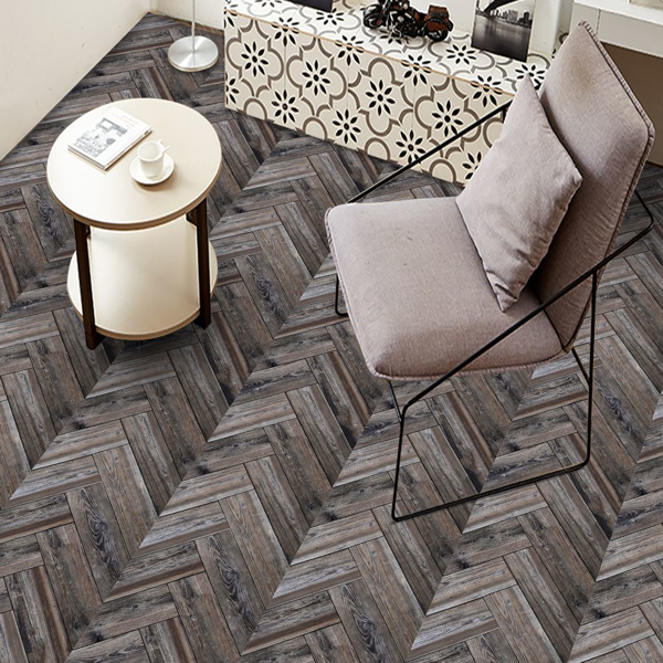 10 Pcs Dark Brown Wood Grain Self-Adhesive PVC Floor Stickers  Peel & Stick For Walls & Floors Self-Adhesive And Waterproof Tile Sticker, DIY Stickers- For Decorating Living Rooms, Bedrooms, Offices-9
