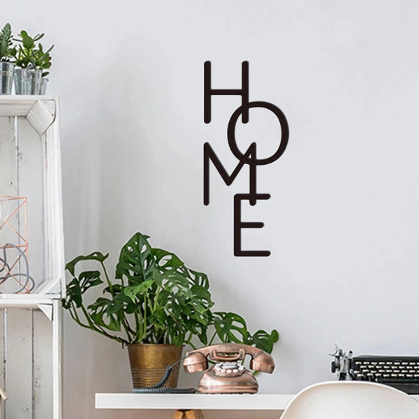1PC Unique HOME Metal Sign: Perfect for Bedroom Decor & Housewarming Gifts.Wall Sculptures-27