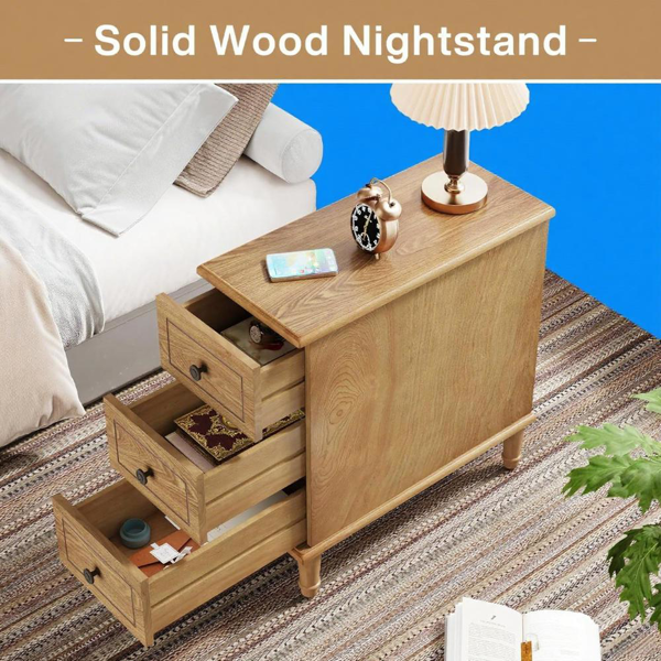 Wood End Table-7