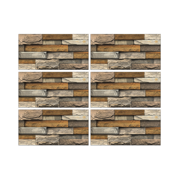 12 Pcs Marble Stone Backsplash Wallpaper Peel And Stick For Kitchen Wall,Bathroom (5.91*11.81inch) PVC Detachable Without Leaving Glue Water Resistant Wall Paper, Wall Renovation | Wall Decoration-15