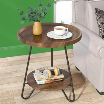 Wood End Table