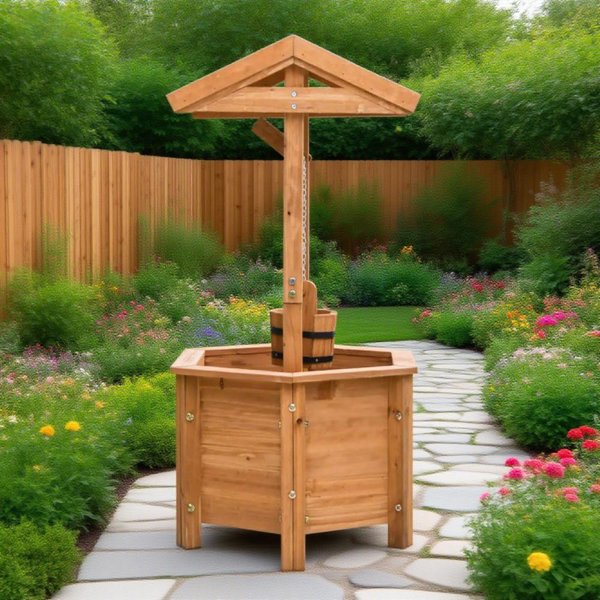 Garden Bed、 Wooden Wishing Well-7