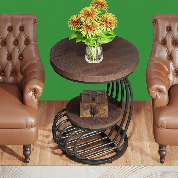 Wood End Table-6