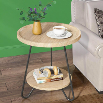 Wood End Table
