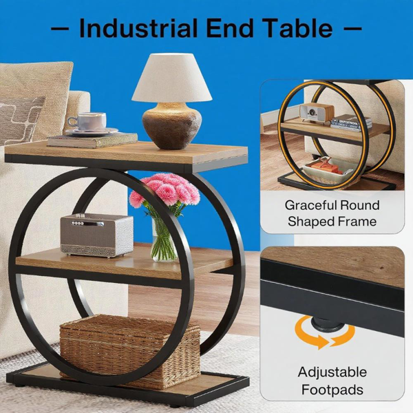 Wood End Table-4