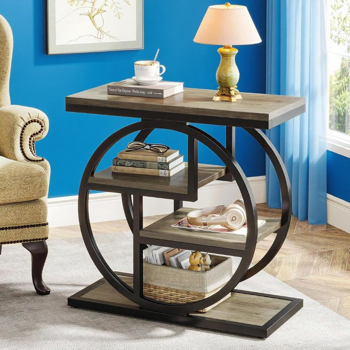 Wood End Table