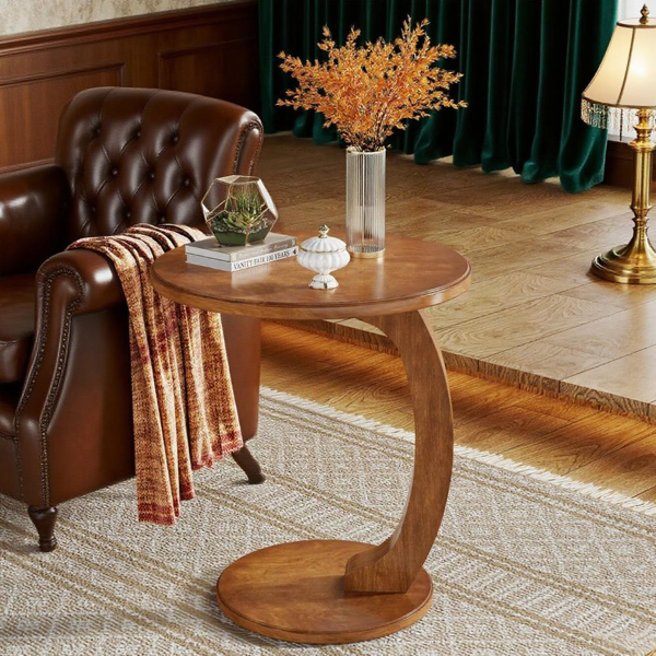 Wood End Table-5