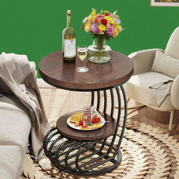 Wood End Table-4