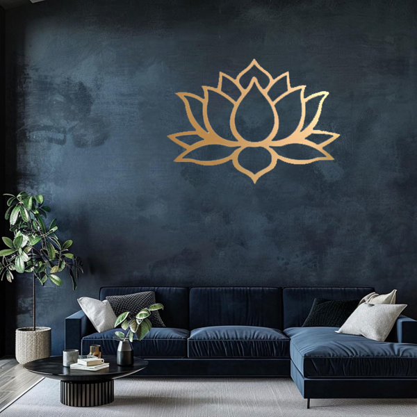 Stunning Large Lotus Metal Wall Art – Modern Living Room Decor & Fabulous Bridal Shower Gift.Wall Sculptures-cif buy-11