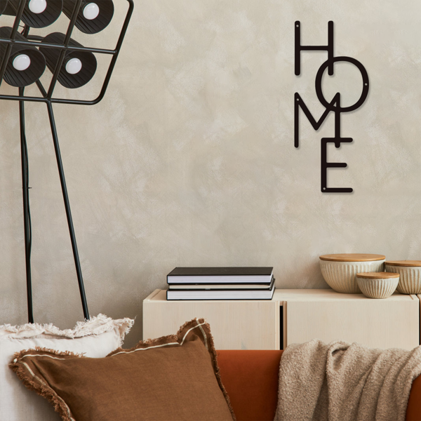 1PC Unique HOME Metal Sign: Perfect for Bedroom Decor & Housewarming Gifts.Wall Sculptures-44