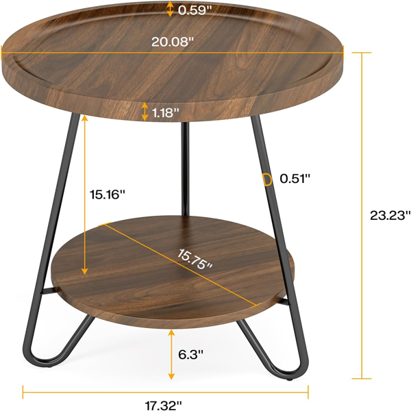 Wood End Table-2
