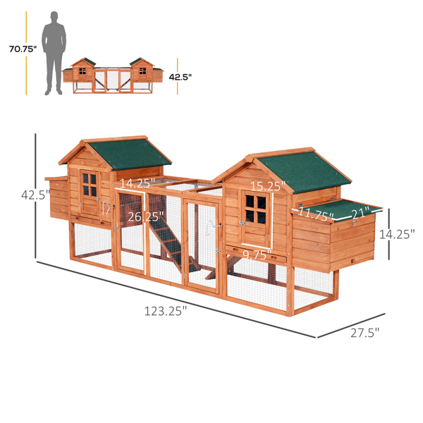 Chicken Coop  ( Amazon Shipping)（Prohibited by WalMart）（Not Supported non-defective remorse returns）-3