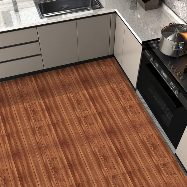 10 Pcs Self-Adhesive Wall And Floor Tiles PVC Wood Grain Peel And Stick Floor Stickers Removable Suitable For Bedroom Kitchen Office  Living Room Indoor Floors Ground Renovation, Home Decoration-7