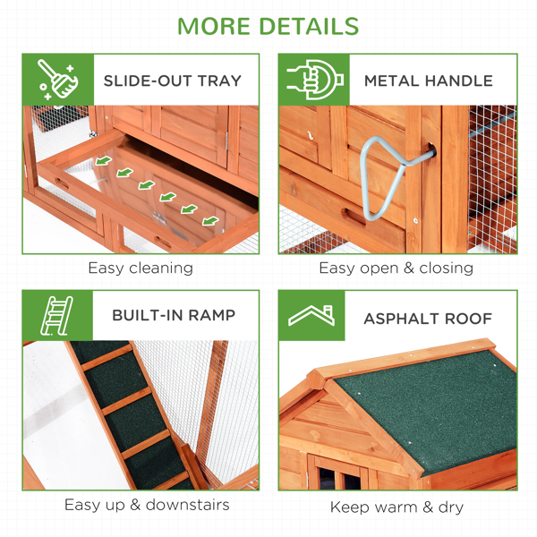 Chicken Coop  ( Amazon Shipping)（Prohibited by WalMart）（Not Supported non-defective remorse returns）-6