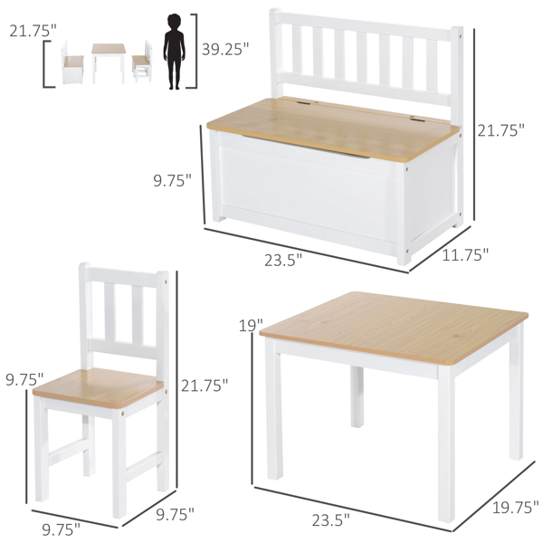Kids Desk and Chair Set（Not Supported non-defective remorse returns）-4