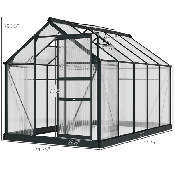室外花园储物棚工具房-6