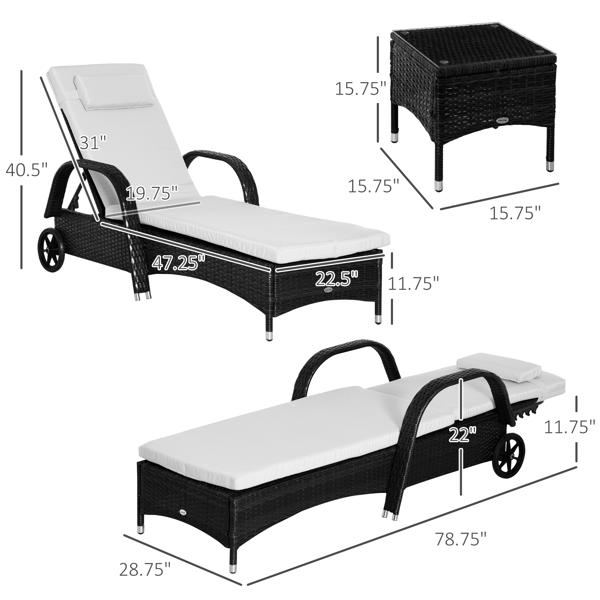 Folding Lounge Chairs / beach chair ( Amazon Shipping)（Prohibited by WalMart）（Not Supported non-defective remorse returns）-3